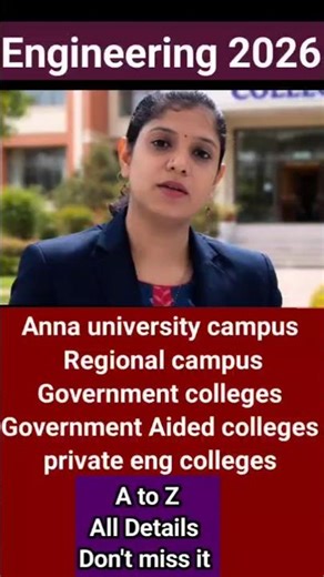 Tamilnadu la irukara ALL Engineering Colleges 😱 | Govt, Aided, Private FULL LIST PDF