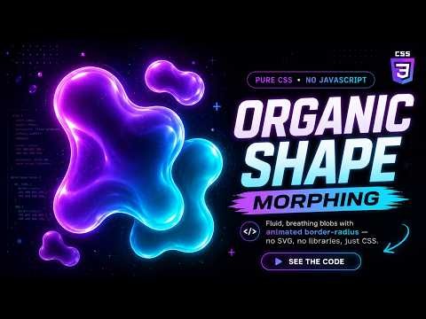 🔥 Build an INSANE Organic Morphing Card with HTML, CSS & JavaScript | Glassmorphism UI Tutorial