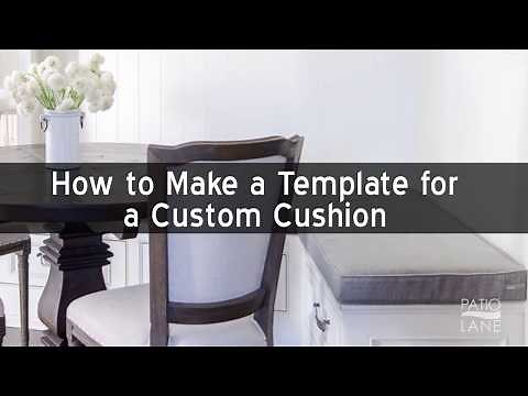 How to make a template for a custom cushion