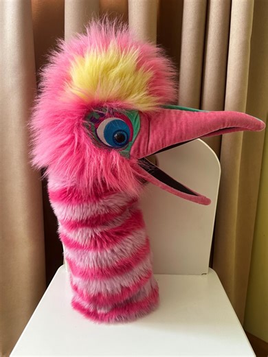 Fizzle Monster Hand Puppet by the Puppet Company • Interactive Squeaker • 46 Cm • Bright Pink Fizzle Monster - Etsy