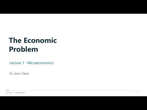 The Economic Problem: Scarcity, Opportunity Cost and the PPF | Microeconomics Lecture 1
