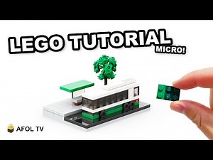LEGO Micro City Bus Stop! (Tutorial)