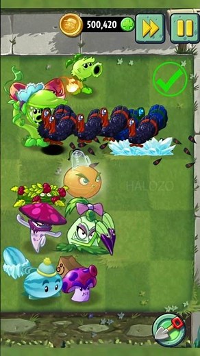 PvZ 2 - Bramble Bush Team & Other Plant Teams Vs 20 Turkey & 20 Ice Weasel Zombies #shorts #pvz2