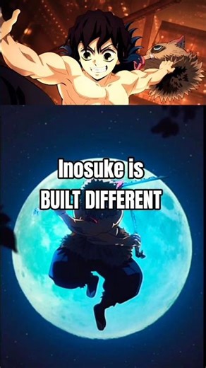 Inosuke is literally BUILT DIFFERENT! 😂 #demonslayer