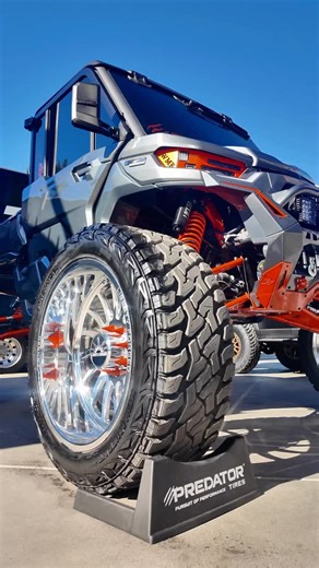 @stewart_6.7 #CanAm #UTV on 37” New Mutant X-RT Predator Tires and 24” @libertyforged @truck_guru @klearwerkz #SEMA | Predator Tires