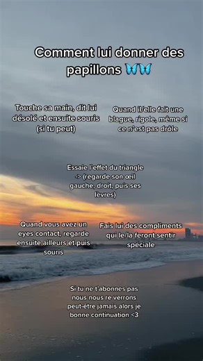 Calming Beach Sunset with Affirmations in French