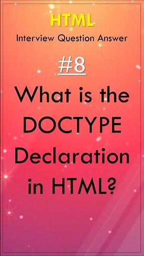 What is DOCTYPE Declaration in HTML? #htmlintroduction #shorts #shortsfeed