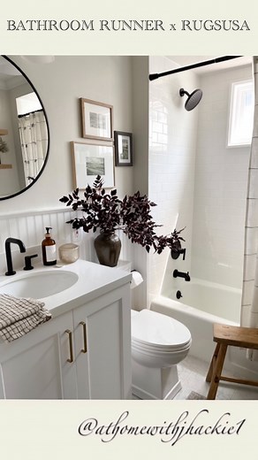 28K views · 33 reactions | Fall bathroom and a cozy runner from...