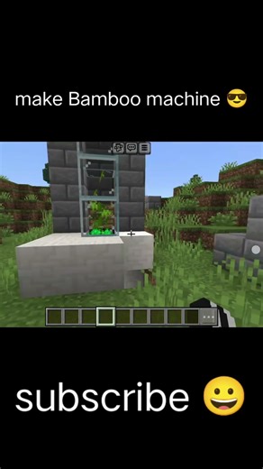 make Bamboo machine 😎 #minecraft
