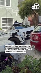 3 Waymo cars in 'standoff' cause traffic jam in San Francisco