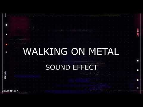 Realistic Walking on Metal Sound Effect | High-Quality Metal Footsteps for Videos & Projects