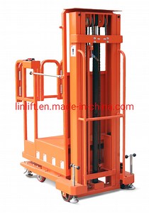 [Hot Item] 200kgs, 2.7m Full Electric Aerial Order Picker Hydraulic Self Propelled Cargo Lifting Work Positioner