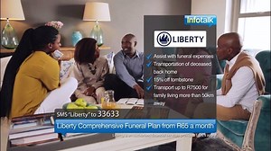 With our Comprehensive Funeral Plan, we’ll be there for you and your family before, during and after the funeral. Leave it to us to make things easier by helping your family come together and helping with grocery coupons as well as prepaid electricity vouchers. http://bit.ly/2sEGY9s Click here for more info. | Liberty Group SA
