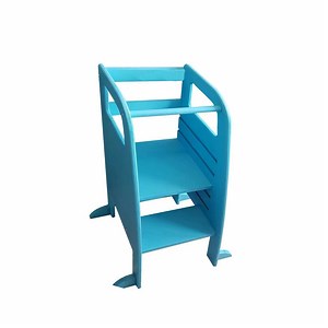 [Hot Item] Customized Wooden Multifunction Montessori Practice Adjustable Height Step Stool for Kids