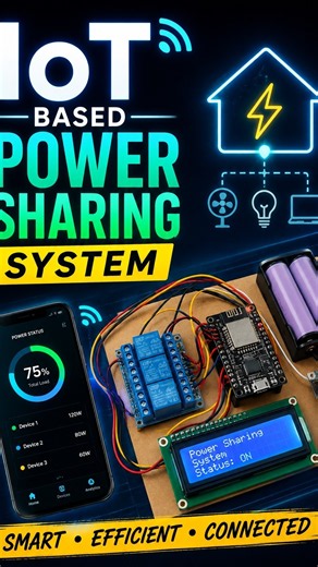 IOT Based Power Sharing system | IOT Project #iot #esp32 #Flask #webdevelopment