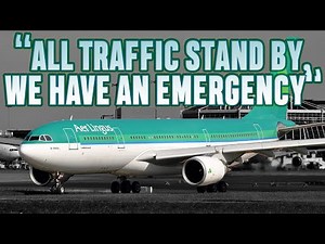 Aer Lingus A330 rejects take-off as engine ingests a bird departing Dublin [ATC audio]