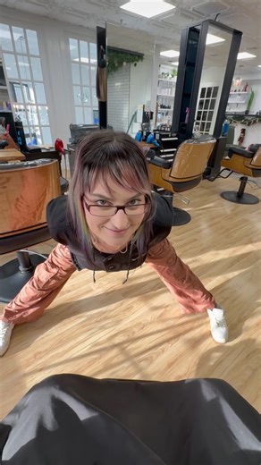 Amber Paul on Instagram: "Been refining my eye for 10+ years now 🧐✂️ #cuttingspecialist #rebelhairnj #rebelhairstudio #nutleyhairstylist #bangs #haircut #willemdafoe #rupaul"