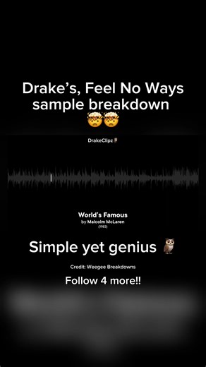 Feel No Ways - Drake, Genius 🦉 #fyp #drake #viral #iceman #ovo