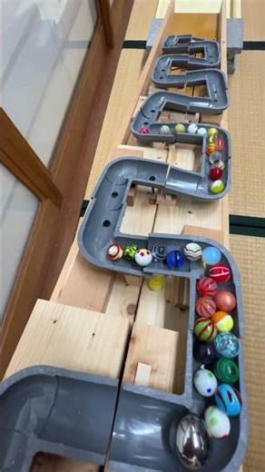 Marble Run (DIY pipe slope and clear pipe marble run course. 25) #ASMR