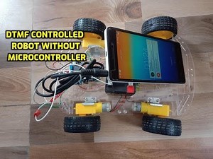 DTMF Controlled Robot without Microcontroller
