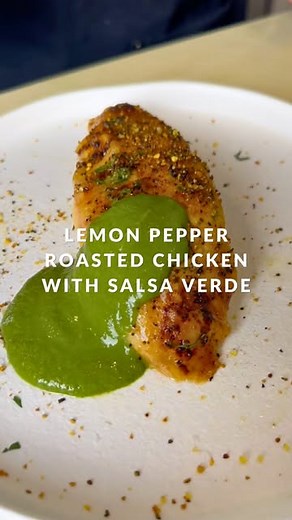 ButcherBox on Instagram: "Juicy, and packed with fresh flavors! 🍋🔥 This ButcherBox Lemon Pepper Chicken with zesty Salsa Verde is the perfect balance of savory and tangy. 1️⃣ Season & marinate the chicken. 2️⃣ Roast until golden & juicy. 3️⃣ Blend fresh herbs & citrus for the salsa verde. 4️⃣ Slice & drizzle with salsa for bold flavors. Link in bio for full recipe!"