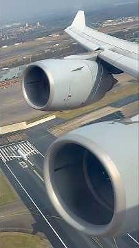 Airbus A340-600 Engine ROAR ! 💪 Lufthansa Take off from Frankfurt Airport (Trent 500) Business