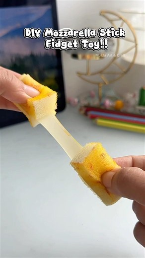 DIY Mozzarella Stick Fidget Toy 😍✨#shorts #art #diy #craft #youtubeshorts