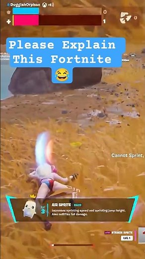 This Fortnite Sprite Glitch Ruined Me 💀 #epicFail #FortniteFunny