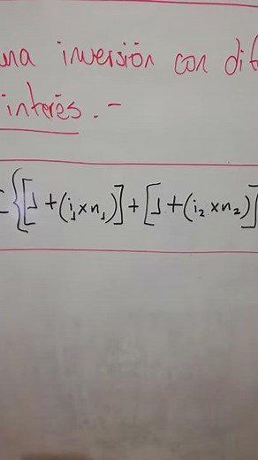 Matemática Financiera - Interés Simple (Fórmula e Interpretación de un Monto con tasas variables)