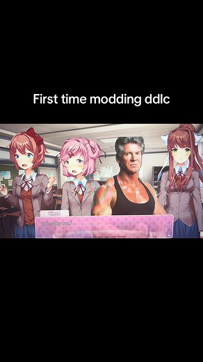 first time modding DDLC ##ddlc##dokidok##wwe##mod##vincemcmahon