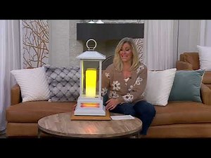 Duraflame 28" Electric Infrared Etched Color Changing Lantern Heater on QVC
