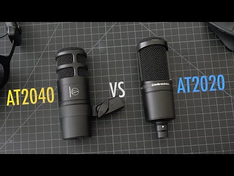 Audio Technica AT2020 vs. AT2040 | Condenser vs. Dynamic Mics