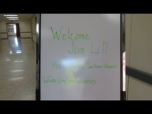 An elevator ride with a special surprise guest at Fort Settlement Middle School!