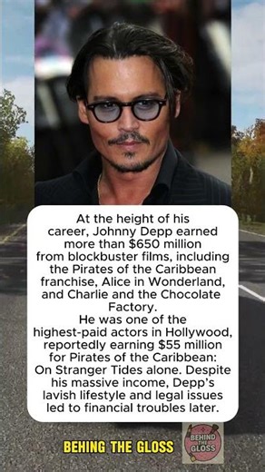 Johnny Depp Earned Over $650 Million During His Film Career Peak #jonnydepp #facts