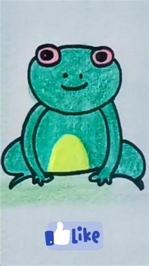 Easy draw Frg Step-by-step#shrots #drawing #foryou #animalart