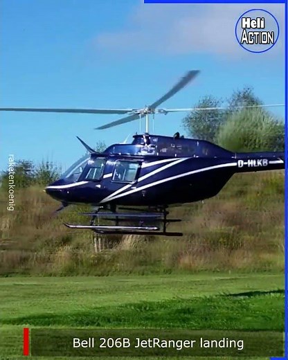 Bell 206B JetRanger landing