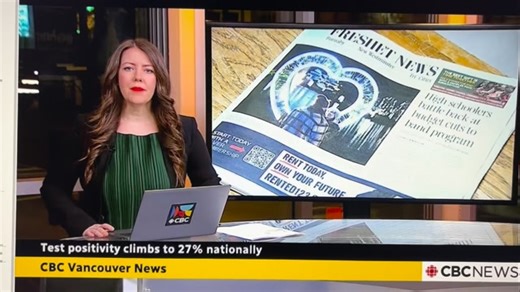 Freshet News on Instagram: "Press from @cbcvancouver 📺"
