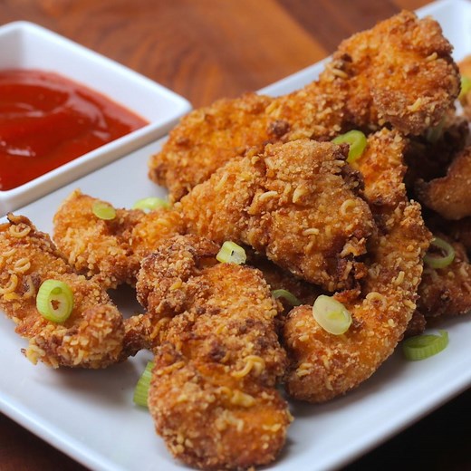 663K views · 7.6K reactions | Ramen Fried Chicken Tenders | Twisted | Facebook