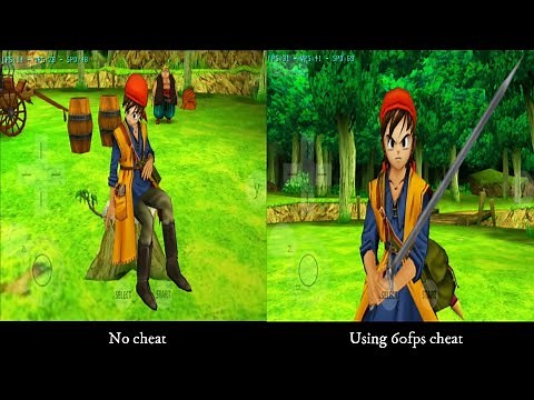 Dragon Quest VIII - 60fps Cheat Comparison | Citra MMJ Android (POCO F1)