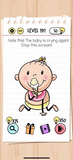 Brain Test Level 191 Walkthrough