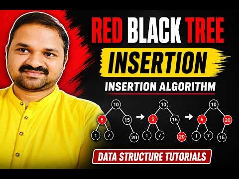 Red Black Tree Insertion || Insertion Algorithm || Data Structures Tutorials
