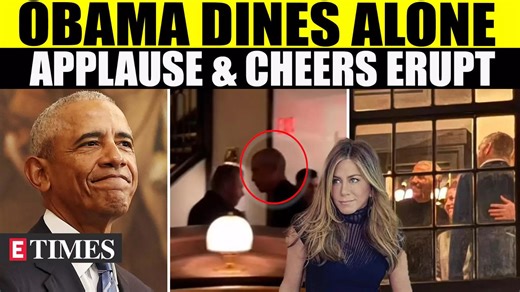 Barack Obama's Solo Dinner Turns Into Massive Fan Fest, Loud Applauds & Cheer Take Over Restaurant