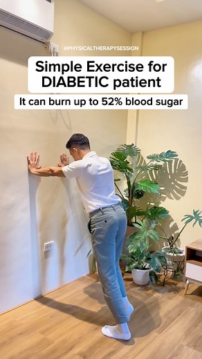 2.1M views · 10K reactions | Simple exercise for DIABETIC patient that can burn up to 52% of blood sugar if done regurlay!  — #diabetes #diabetesawareness #diabeticfriendly | Physical Therapy Session | Facebook