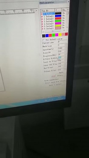 Mopa laser source Q-pulse width adjust method..