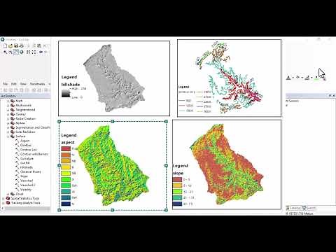 Terrain Analysis (Slope, Aspect, Contour , Hillshade Map) using ArcGIS from DEM data