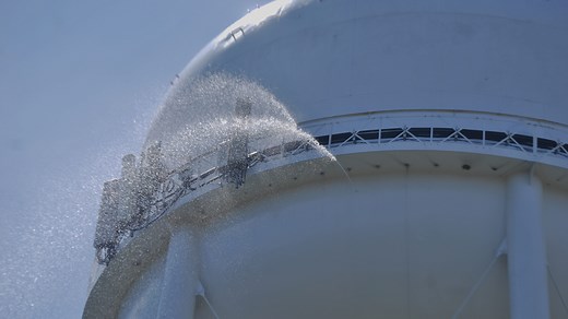 Water tower springs leaks after being shot in Brandywine Hundred
