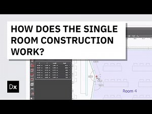 How does the single room construction in DIALux work?