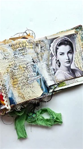 Following on from my recent Momigami reels, here is an art journal page using a combination of Momigami papers and normal paper for contrast. . Love is complicated, she thought, the way it can leave you feeling a little crumpled around the edges - much like a sheet of Momigami paper, softened and creased by gentle hands. Yet in those folds and textures, in all the imperfect layers of her heart, there was something quietly beautiful, something shaped by time, tenderness, and the courage to keep u