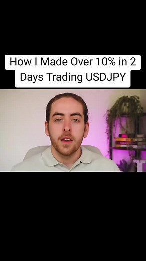 How I Made Over 10% in 2 Days Trading USDJPY #forextrading #daytrader #viral_video #beginner #Tradingstrategy