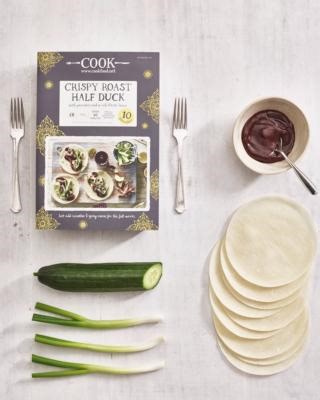 Yeah, but those little wraps you get with our roast duck still count as pancakes... | COOK